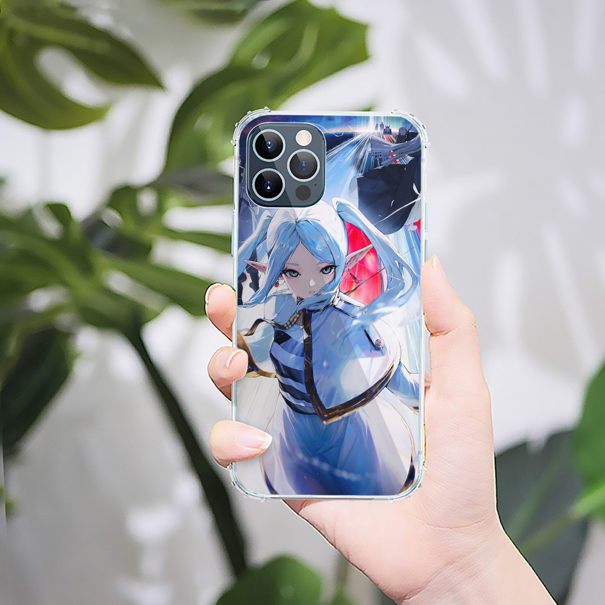 （画像用） 葬送のフリーレン Frieren 【iPhone 12シリーズ対応】透明スマホケース（クリアソフトケース）
